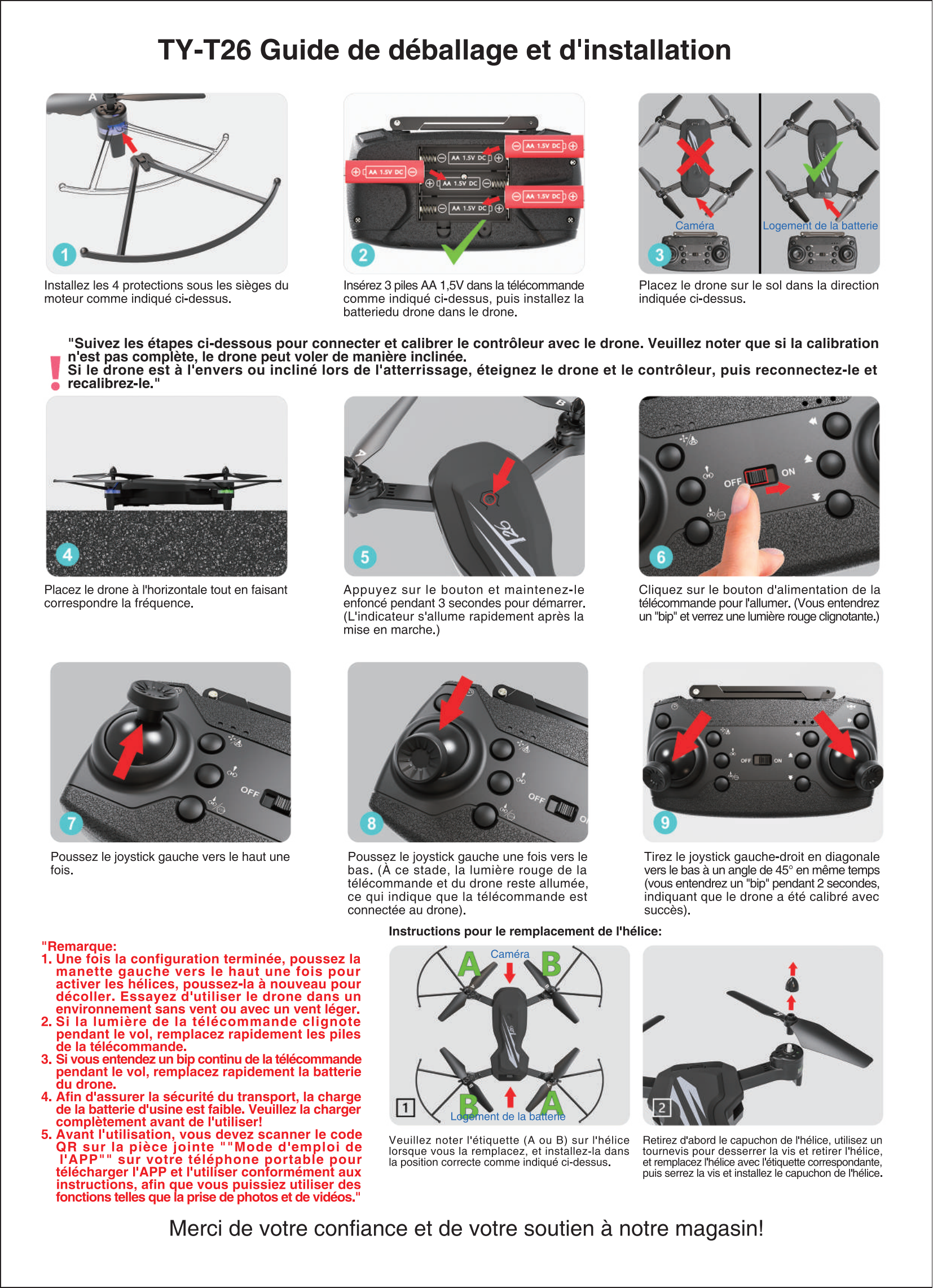 T26 Drone-Unboxing naudojimo instrukcijos